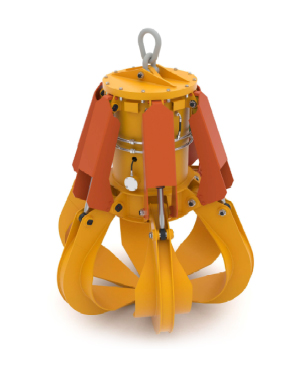 Elektrohydraulischer Polypgreifer